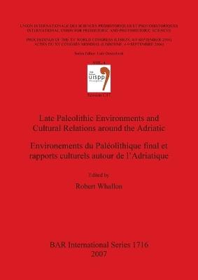 Late Paleolithic Environments and Cultural Relations around the Adriatic / Environements du Paléolithique final et rapports culturels autour de l'Adri: Session C17 - Robert Whallon - cover