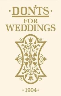 Don'ts for Weddings - cover
