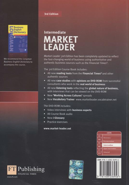 Market Leader 3rd Edition Intermediate Coursebook & DVD-Rom Pack - David Cotton,David Falvey,Simon Kent - 2