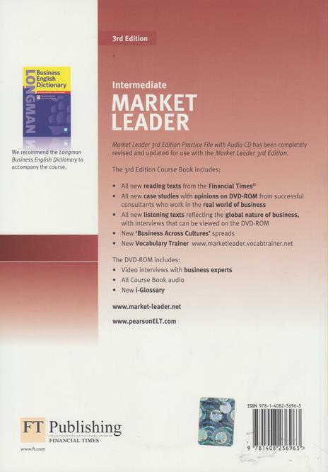 Market Leader 3rd Edition Intermediate Practice File & Practice File CD Pack - John Rogers - 2