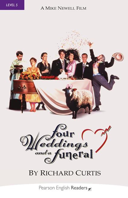 Level 5: Four Weddings and a Funeral Book and MP3 Pack - Richard Curtis - cover