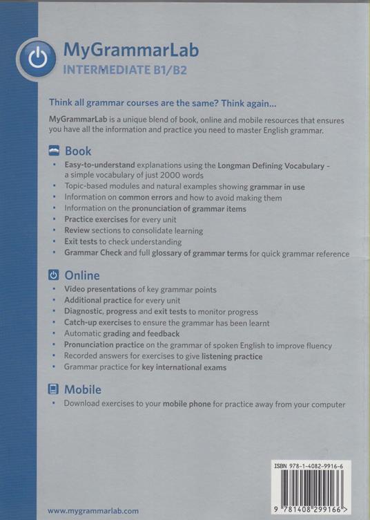  MyGrammarLab. B1-B2. No key-Piattaforma. Per le Scuole superiori. Con espansione online - 2