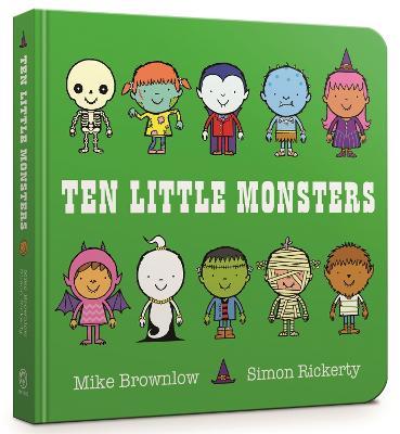 Ten Little Monsters Board Book - Mike Brownlow - cover
