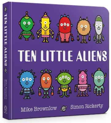 Ten Little Aliens Board Book - Mike Brownlow - cover