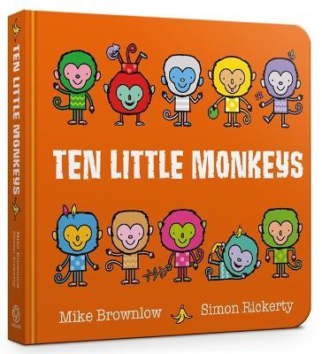 Ten Little Monkeys Board Book - Mike Brownlow - cover