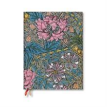 Agenda Paperblanks, 2025 Morris Caprifoglio Rosa, 12 Mesi, orizzontale, Ultra, 17,5 x 23 cm
