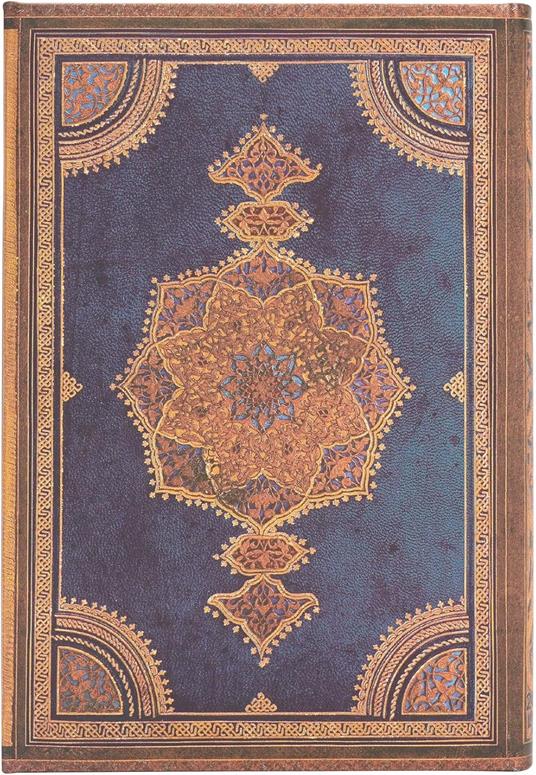 Agenda Paperblanks, 2025 Indaco Safavita, 12 Mesi, orizzontale, Mini, 9,5 x 14 cm - 3