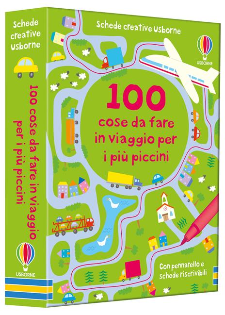 100 cose da fare in viaggio per i più piccini. Ediz. illustrata. Con pennarello - Catriona Clarke - copertina