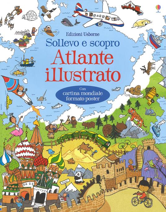 Atlante illustrato. Ediz. a colori. Con Carta geografica ripiegata - Alex Frith - copertina