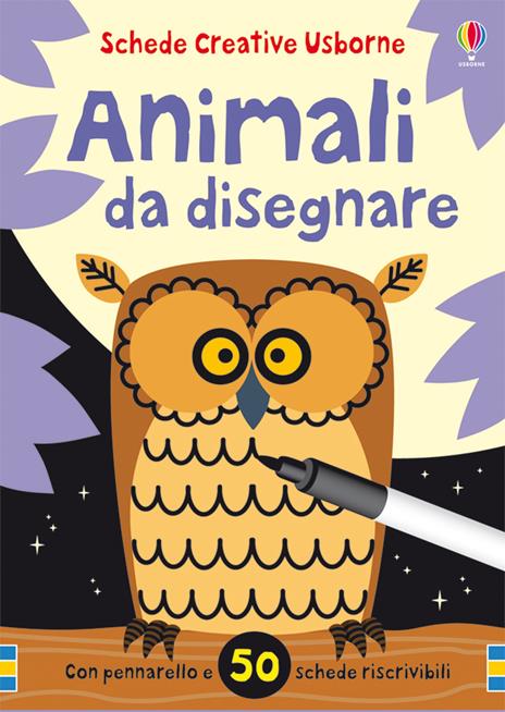 Animali da disegnare. Ediz. illustrata. Con pennarello - Fiona Watt,Non Figg - copertina