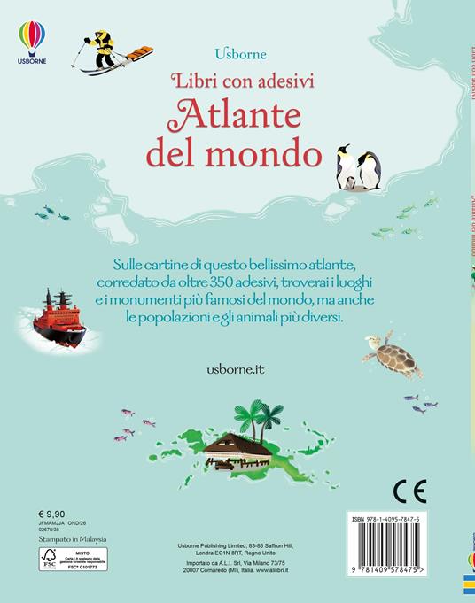 Atlante del mondo. Con adesivi. Ediz. illustrata - Sam Baer - 5