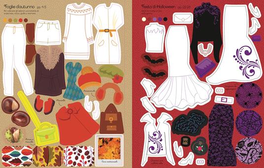 Moda autunno. Con adesivi - Fiona Watt,Stella Baggott - 2