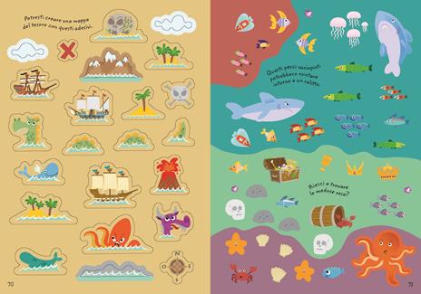 1000 adesivi di pirati. Ediz. illustrata - Lucy Bowman - 2