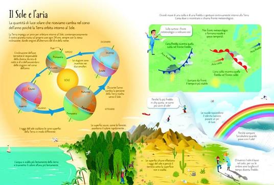 I segreti del tempo e del clima. Libri da scoprire. Ediz. illustrata - Katie Daynes,Russell Tate - 2