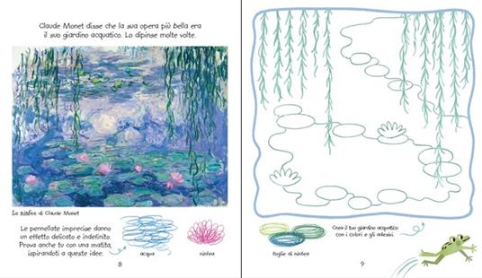 L'arte da colorare per i bambini. Con adesivi. Ediz. illustrata - Rosie Dickins,Carles Ballesteros - 2