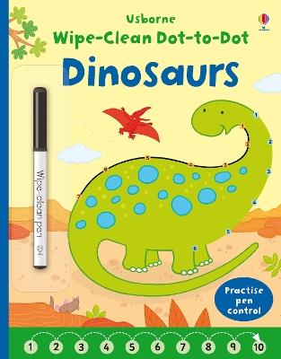 Wipe-clean Dot-to-dot Dinosaurs - Felicity Brooks - cover