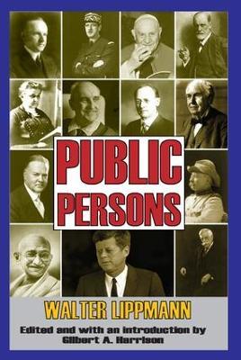 Public Persons - Walter Lippmann - cover