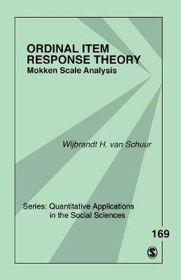 Ordinal Item Response Theory: Mokken Scale Analysis - Wijbrandt H. van Schuur - cover