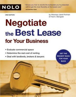 Negotiate the Best Lease for Your Business - Janet Portman - cover