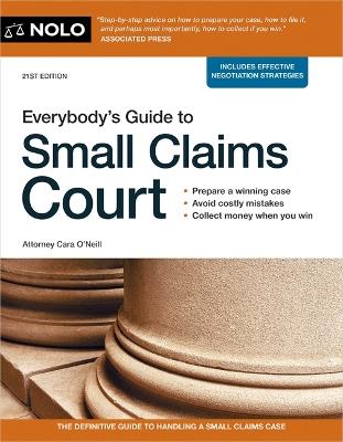 Everybody's Guide to Small Claims Court - Cara O'Neill - cover