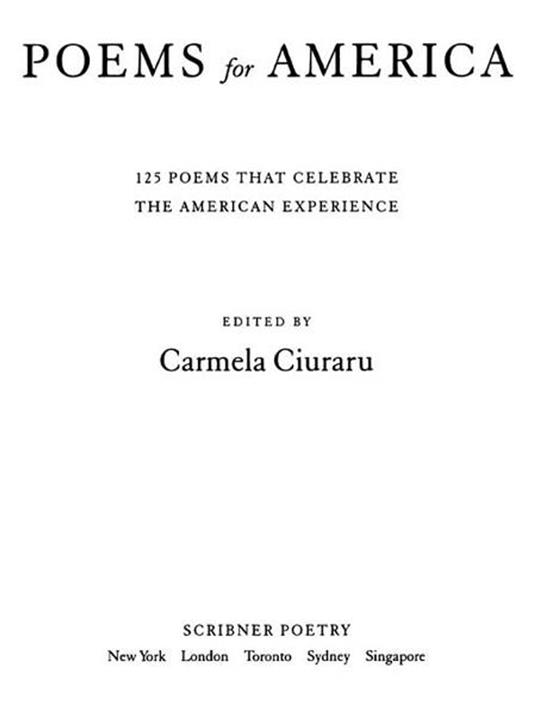 Poems for America