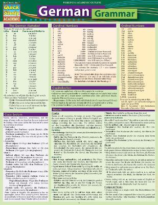 German Grammar - BarCharts, Inc. - cover