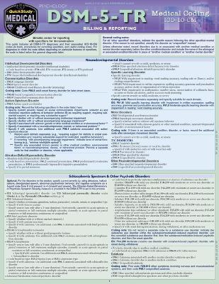 Dsm-5-Tr Medical Coding - Riona Bernstein, PsyD,Elizabeth Jacobs - cover