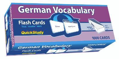 German Vocabulary 1000 Flash Cards: A Quickstudy Tool - Barcharts Publishing Inc - cover