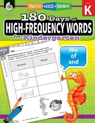 180 Days™: High-Frequency Words for Kindergarten: Practice, Assess, Diagnose - Jesse Hathaway - cover