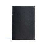 CSB Personal Size Giant Print Bible, Black Genuine Leather