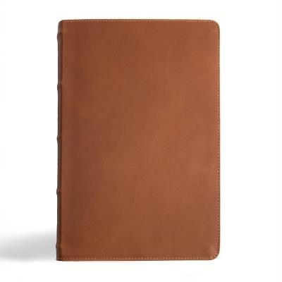 CSB Men's Daily Bible, Brown Genuine Leather - Robert Wolgemuth - cover