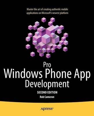 Pro Windows Phone App Development - Rob Cameron - cover
