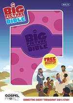 The NKJV Big Picture Interactive Bible, Purple/Pink Polka Dot LeatherTouch: Connecting Christ Throughout God's Story