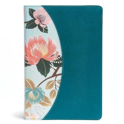 The CSB Study Bible For Women, Teal Flowers LeatherTouch, Indexed - CSB Bibles by Holman CSB Bibles by Holman,Dorothy Kelley Patterson,Rhonda Harrington Kelley - cover