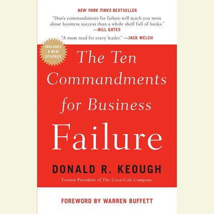 The Ten Commandments for Business Failure