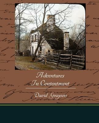 Adventures In Contentment - David Grayson - cover