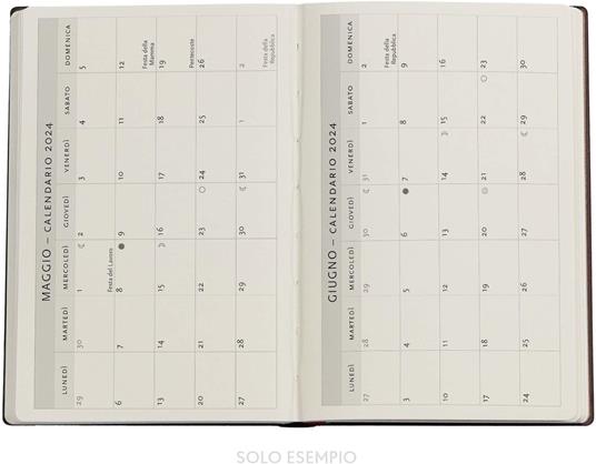 Agenda Paperblanks 2024, 12 mesi, Mini, Orizzontale, Aurelia, Aurelia - 9,5 x 14 cm - 5