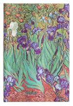 Agenda Paperblanks 2024, 12 mesi, Mini, Orizzontale, Iris di Van Gogh, Iris di Van Gogh - 9,5 x 14 cm