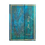 Agenda Paperblanks 2024, 12 mesi, Midi, Verticale, Collezione Preziosi Manoscritti, Verne, Ventimila Leghe - 13 x 18 cm
