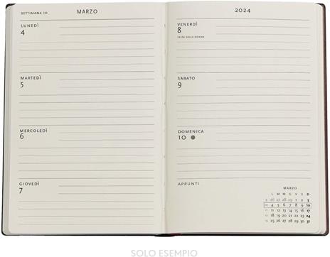 Agenda Paperblanks 2024, 12 mesi Flexis, Mini, Orizzontale, Mosaico Moresco, Turchese Granada - 9,5 x 14 cm - 5