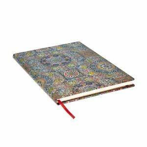 Taccuino Paperblanks, Tessuti Sacri Tibetani, Padma, Grande, A pagine bianche - 21 x 30 cm - 4