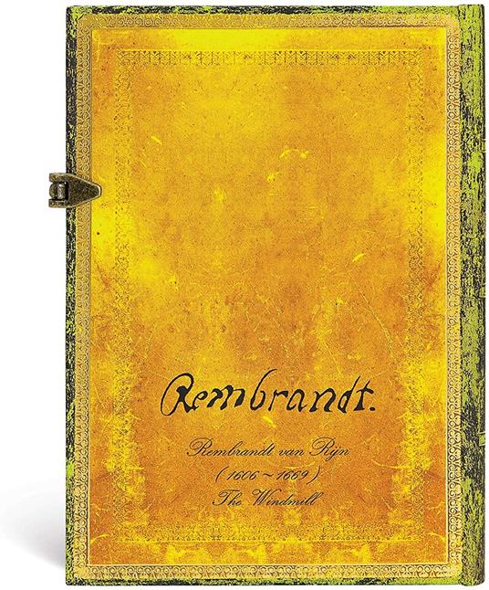 Taccuino Paperblanks, Edizioni Speciali, 350º Anniversario della Morte di Rembrandt, Midi, A pagine bianche - 13 x 18 cm - 6