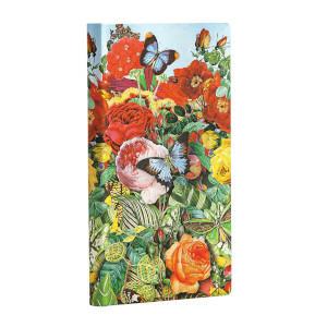 Taccuino Paperblanks, Fotomontaggi della Natura, Il Giardino delle Farfalle, Slanciato, A righe - 9 x 18 cm - 2