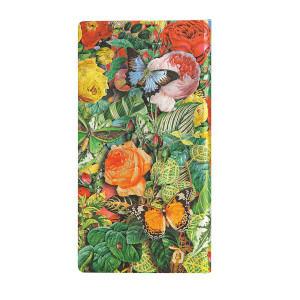 Taccuino Paperblanks, Fotomontaggi della Natura, Il Giardino delle Farfalle, Slanciato, A righe - 9 x 18 cm - 3