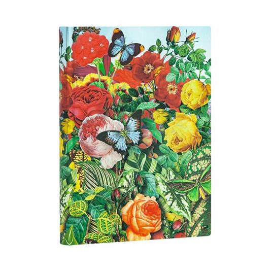 Taccuino Paperblanks copertina morbida Midi a righe Il giardino delle farfalle - 13x18 - 2