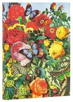 Taccuino Paperblanks copertina morbida Midi a righe Il Giardino delle Farfalle - 13 x 18 cm