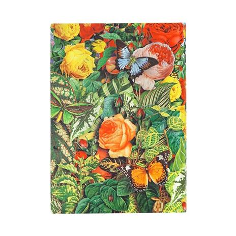 Taccuino Paperblanks copertina morbida Midi a righe Il Giardino delle Farfalle - 13 x 18 cm - 4