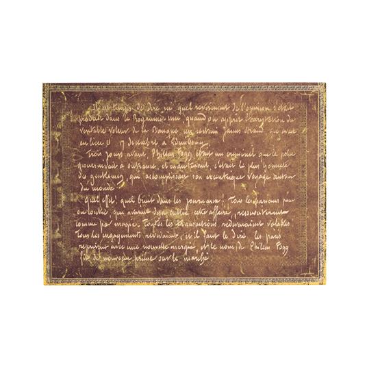 Cartellina per Documenti Paperblanks, Collezione Preziosi Manoscritti, Verne, Intorno al Mondo - 32,5 x 23,5 cm - 2