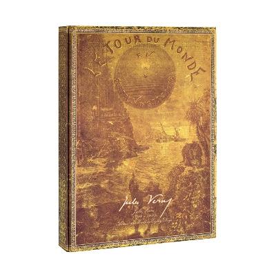 Scatola per Manoscritti Paperblanks, Verne, Intorno al Mondo, Scatola per manoscritti - 31,5 x 4,5 cm