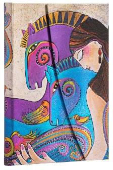 Taccuino Paperblanks copertina rigida Midi a pagine bianche Maria e Mares - 13 x 18 cm